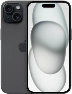 Apple iPhone 15 refurbished 128GB 6.1 Zoll Space Schwarz mit USB-C und iOS - Bild 1