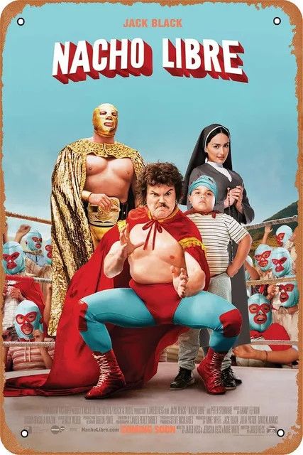Retro Metallschild Nacho Libre Wandkunst aus Blech von Potdemiel - Bild 1