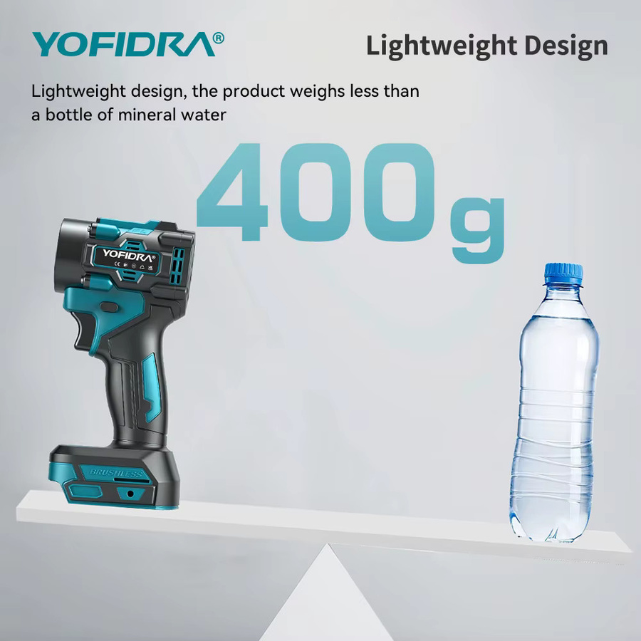 YOFIDRA 2-in-1 Bürstenloser Elektro-Turbolüfter und Staubsauger als Laub- und Staubblasgerät für Makita 21V Akku - Bild 5