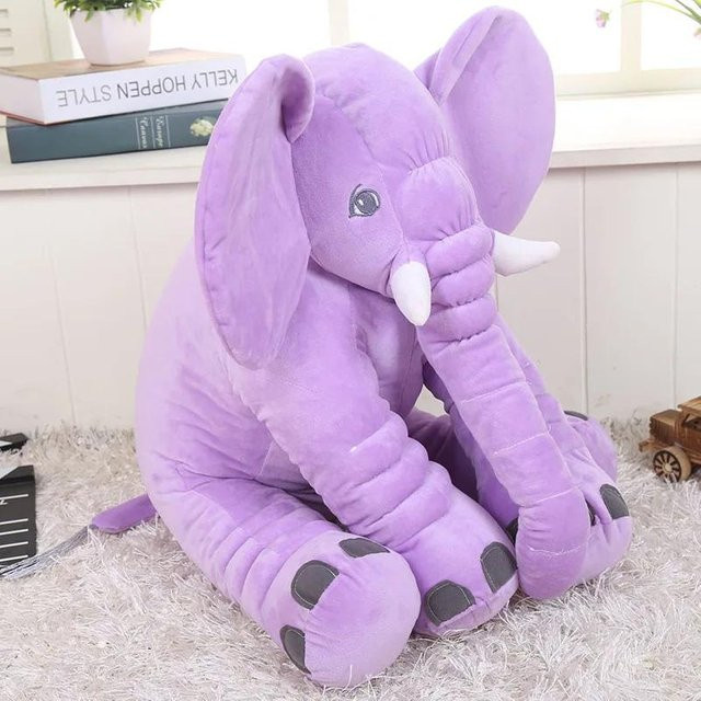BC Pet Supplies Elefantenplüschtier, violett, 40cm - Bild 1
