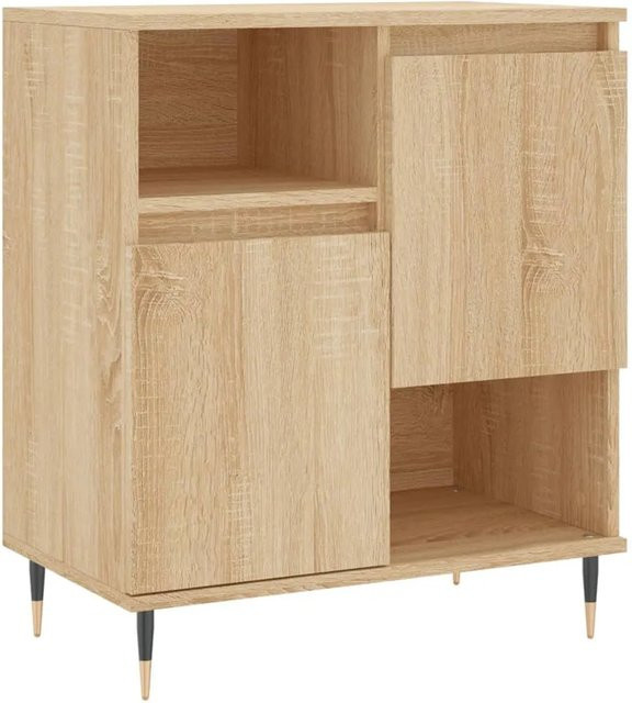 vidaXL Sideboard Sonoma Eiche in Braun, B/T/H: 60 x 35 x 70 cm - Bild 1