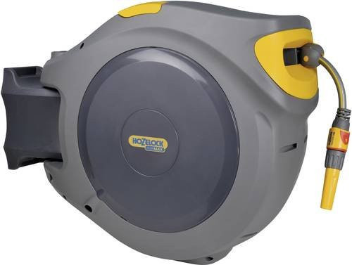 Hozelock Flowmax Wandschlauchbox Auto Reel mit 30 m Schlauch in Grau und Gelb - Bild 1