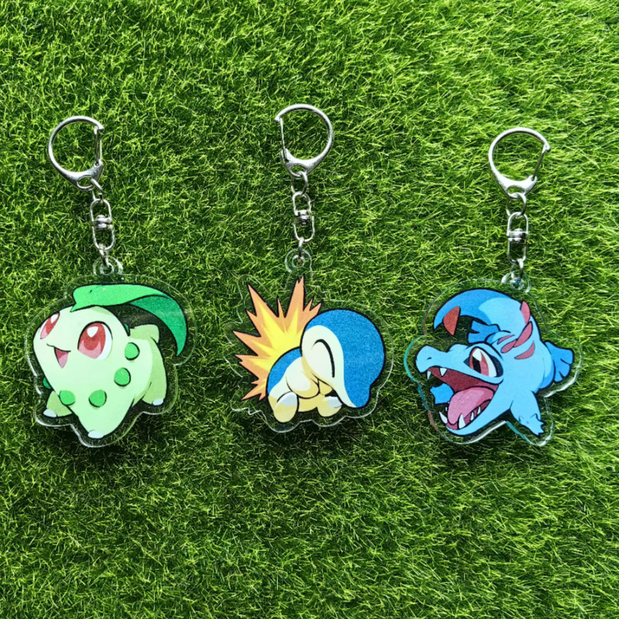 Keeppley Pokémon Chikorita Acryl Schlüsselanhänger, Bunt / Mehrfarbig - Bild 2