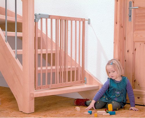 Dolle Sicherheitsgitter Pia Schwenkgitter aus Massivholz in Braun, Breite: 75,6 - 110,4 cm - Bild 2