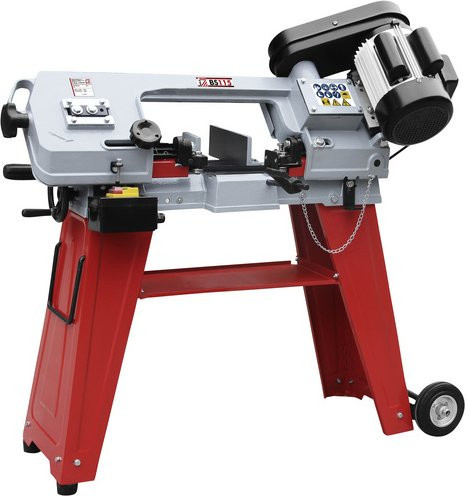 Holzmann Metallbandsäge BS115 mit Fahrgestell, 550W, rot/grau/schwarz, 400V - Bild 2