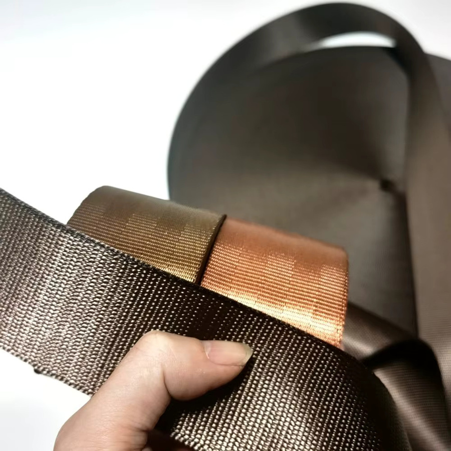 JOORMOM Auto-Sicherheitsgurt mit europäischer Verriegelung und Fischlinien-Design aus hochfestem Polyester in Dunkelbraun (3-30M) - Bild 2