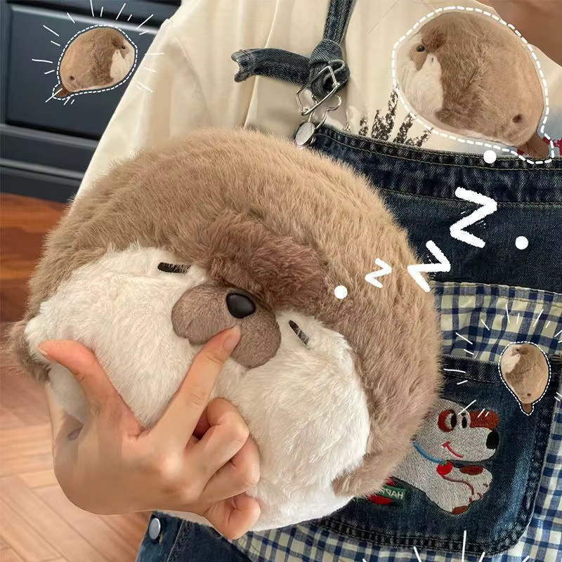 Andralyn Robbe Plüsch Kissen, Meer Otter Puppe, Blau, Braun - Bild 2