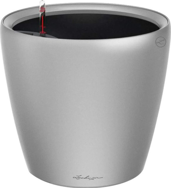 Lechuza Pflanzgefäß Classico Premium LS Silber metallic Durchmesser: 35 cm, Höhe: 32 cm - Bild 1