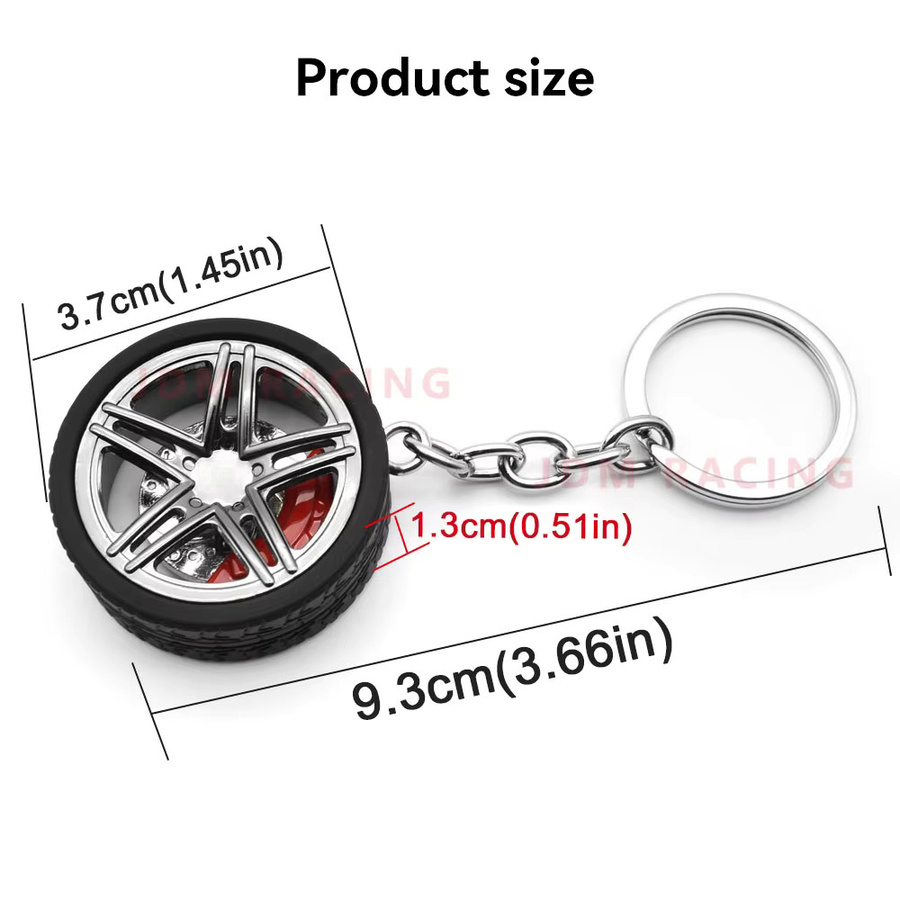 Schlüsselanhänger JDM RACING, Metall, Aluminium, Unisex - Bild 2