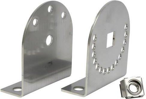 Pracht EX55002 Montageset Winkel in Silber aus Metall, 1 Stück - Bild 1