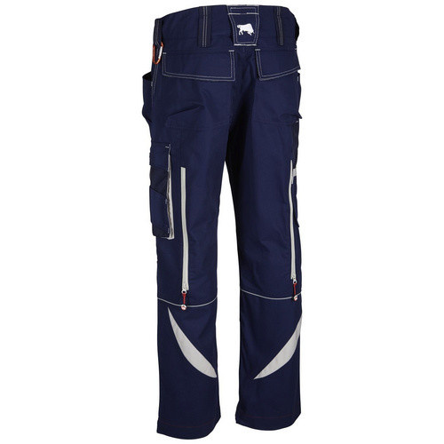 BULLSTAR Arbeitshose ULTRA in Ultramarinblau mit Reflexstreifen aus Poly-Cotton - Bild 2