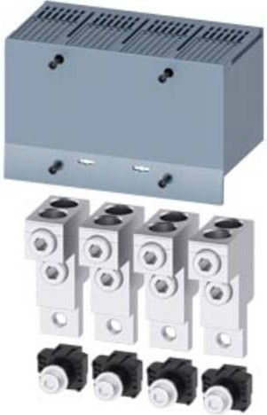 Siemens 3VA9224-0JJ22 Anschlusszubehör, grau, B: 14,0 cm, H: 8,96 cm, T: 7,27 cm - Bild 1