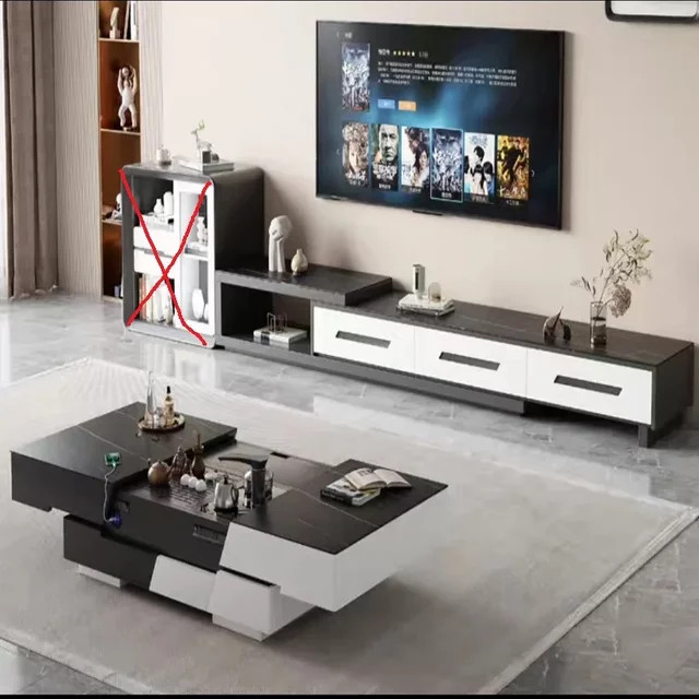 Moderner Couchtisch von DUTRIEUX in Braun mit Hebemechanismus für dein Wohnzimmer - Bild 1