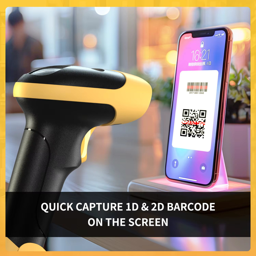 NETUM L8BLPro Bluetooth kabelloser 2D-Barcode-Scanner für QR-Codes und PDF417 mit automatischer Erkennung für POS-Systeme - Bild 5