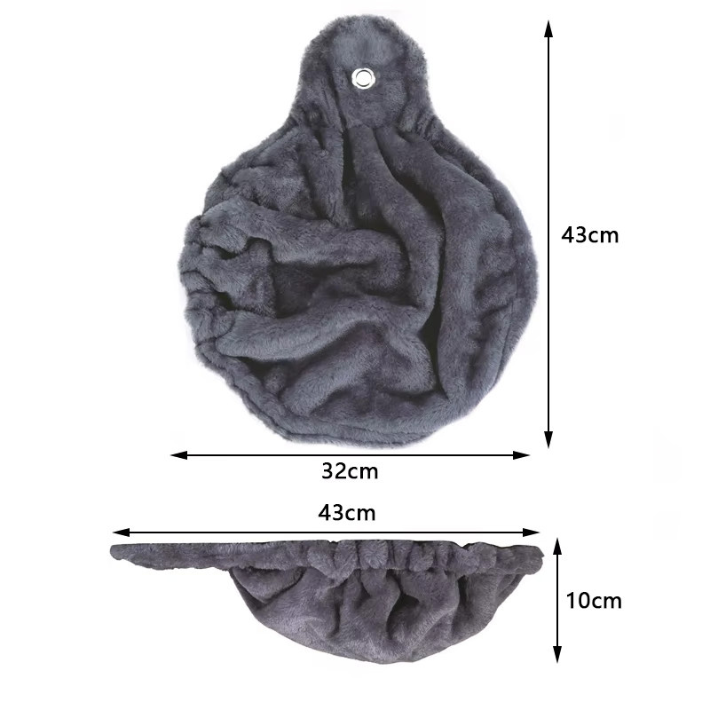 Rundes Katze-Nest aus grauem Plüsch für DIY-Kletterrahmen, geeignet für Katzen bis 4,5 kg - Bild 3