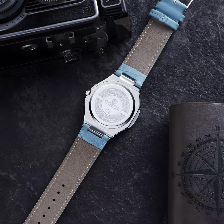 OGEDA Armbanduhr, Quarz, Edelstahl, Blau, Herren, 30 ATM - Bild 2