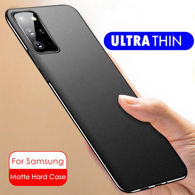 Ultradünne matte Schutzhülle aus hartem Kunststoff für Samsung Galaxy S26 S25 S24 S23 S22 S21 S20 Ultra Plus FE in Schwarz - Bild 1