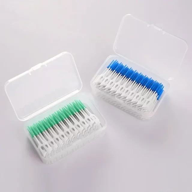 RUZOFO Interdental-Silikonbürsten, 40-200 Stück, Unisex - Bild 1