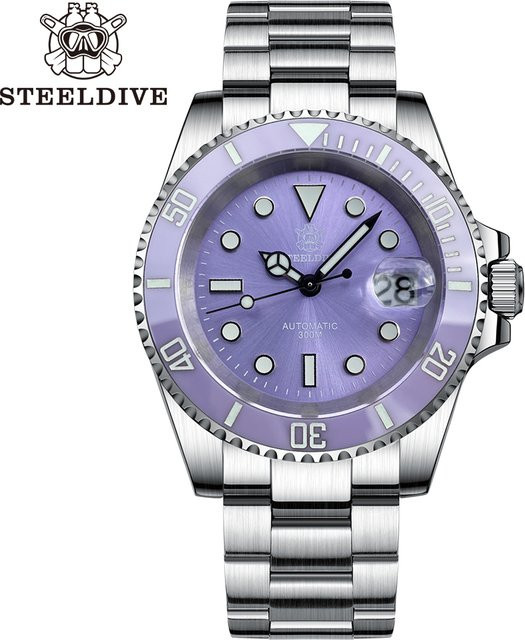 STEELDIVE Armbanduhr, Automatik, Edelstahl, Blau, Unisex - Bild 1