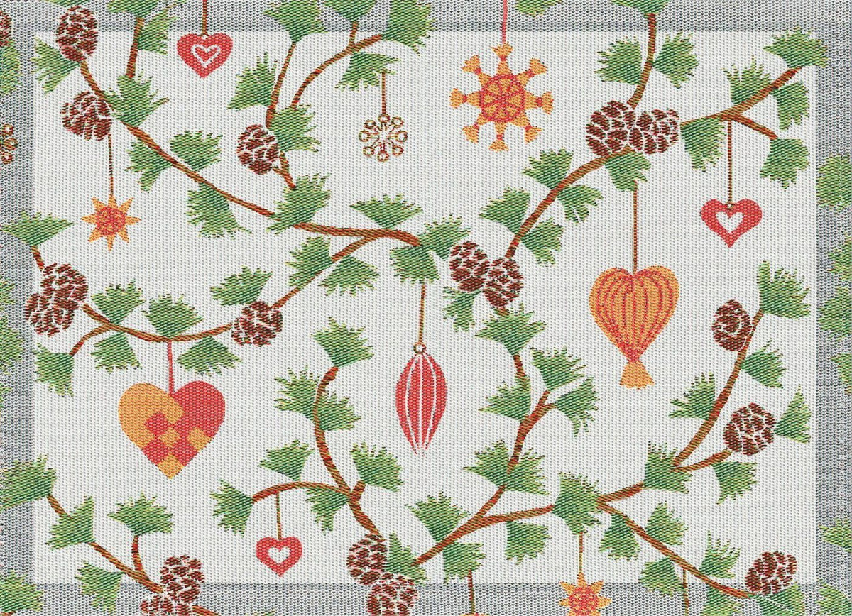 Ekelund Master Weavers 1692 Platzset Julefröjd 599, 2er-Set, unbehandelt, Breite: 35 cm, Tiefe: 48 cm - Bild 1