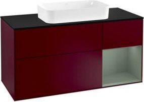 V&B Waschtischunterschrank Finion mit Wandbeleuchtung, Breite: 120 cm, Tiefe: 50,1 cm, Höhe: 50,1 cm, lackiert - Bild 1