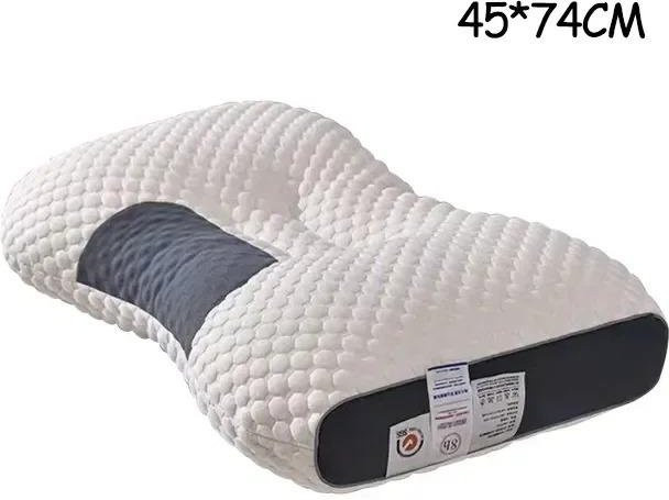 Orthopädisches 3D-Nackenkissen von Cozy Haven in Weiß, waschbares und atmungsaktives Massagekissen mit hohem Elastizitätsgrad, 850g - Bild 1