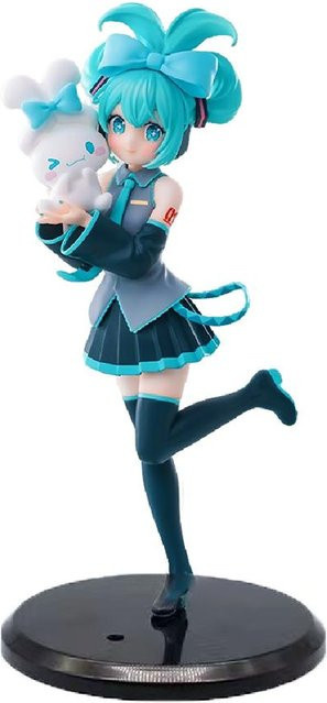 Fashnics Anime Figur Hatsune Miku x Cinnamoroll Sammlerfigur aus PVC in Multicolor, Höhe: 20 cm - Bild 1