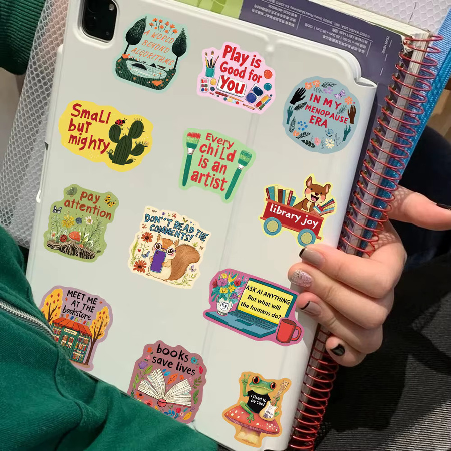 50 Stück Cartoon Ermutigen Graffiti Aufkleber in Multicolour für Laptop Skateboard und Helm - Bild 4