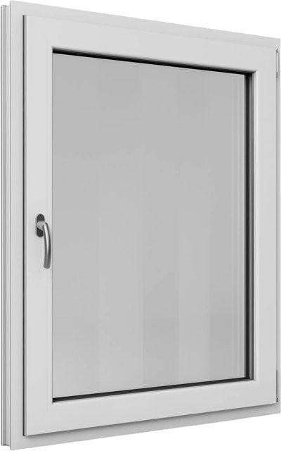 Roro Fenster Basic Kunststoff-Profil Weiß, Dreifachverglasung, Dreh-Kipp-Funktion, B: 95 cm, H: 120 cm, DIN R - Bild 1