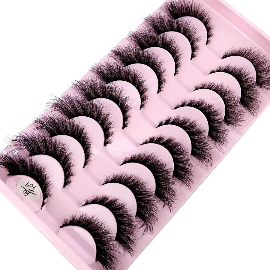 Künstliche Wimpern Katzenauge, Black, 10 Paar, Unisex - Bild 4