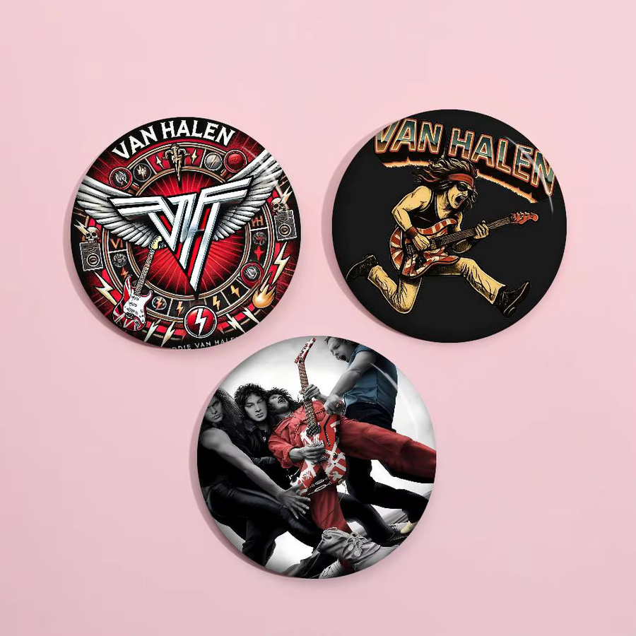 Van Halen Button Pin, Anime, Unisex - Bild 1