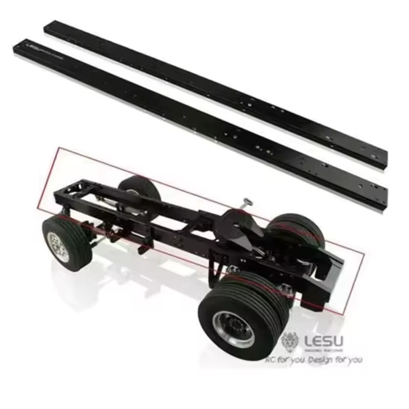 LESU 4x2 Rahmen Chassis Schiene, 1:14, Metall, Schwarz - Bild 4