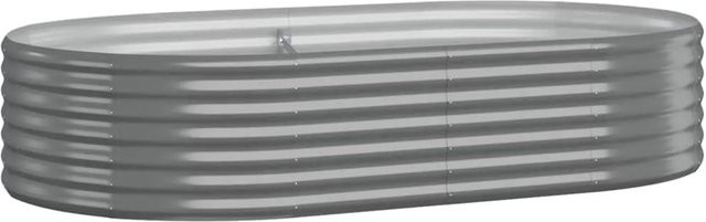 Furnicato Hochbeet aus verzinktem Stahl in Grau, B/T/H: 175 x 100 x 36 cm - Bild 1