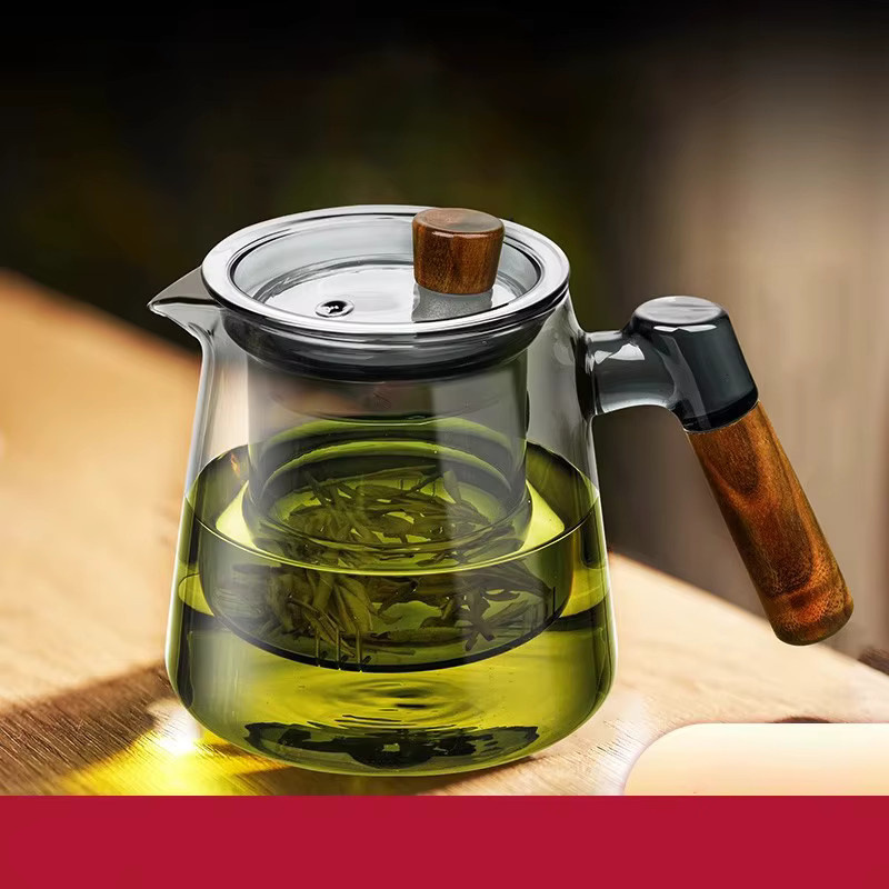 Gianxi Teekanne aus Borosilikatglas mit Griff und Filter in Transparent, 0,6 l - Bild 4