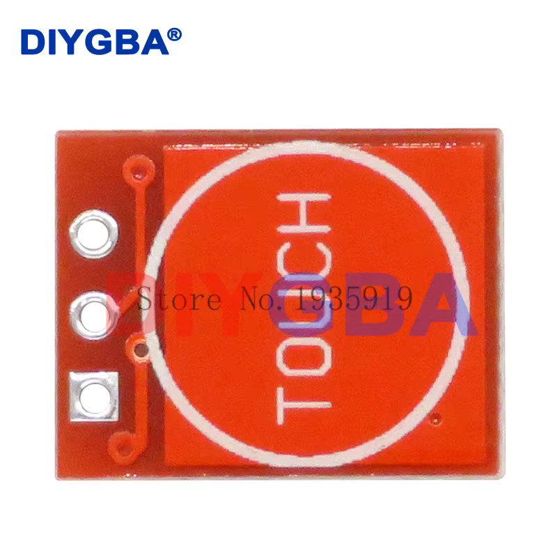50 Stück DNIGEF TTP223 Touch-Taste Modul Einkanal Selbst-Locking Kapazitiver Berührungssensor in Rot - Bild 2