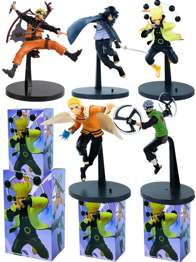 Bandai Naruto Uchiha Sasuke/Uzumaki Naruto Figur, Action Sammlermodell, Einzelfigur - Bild 3