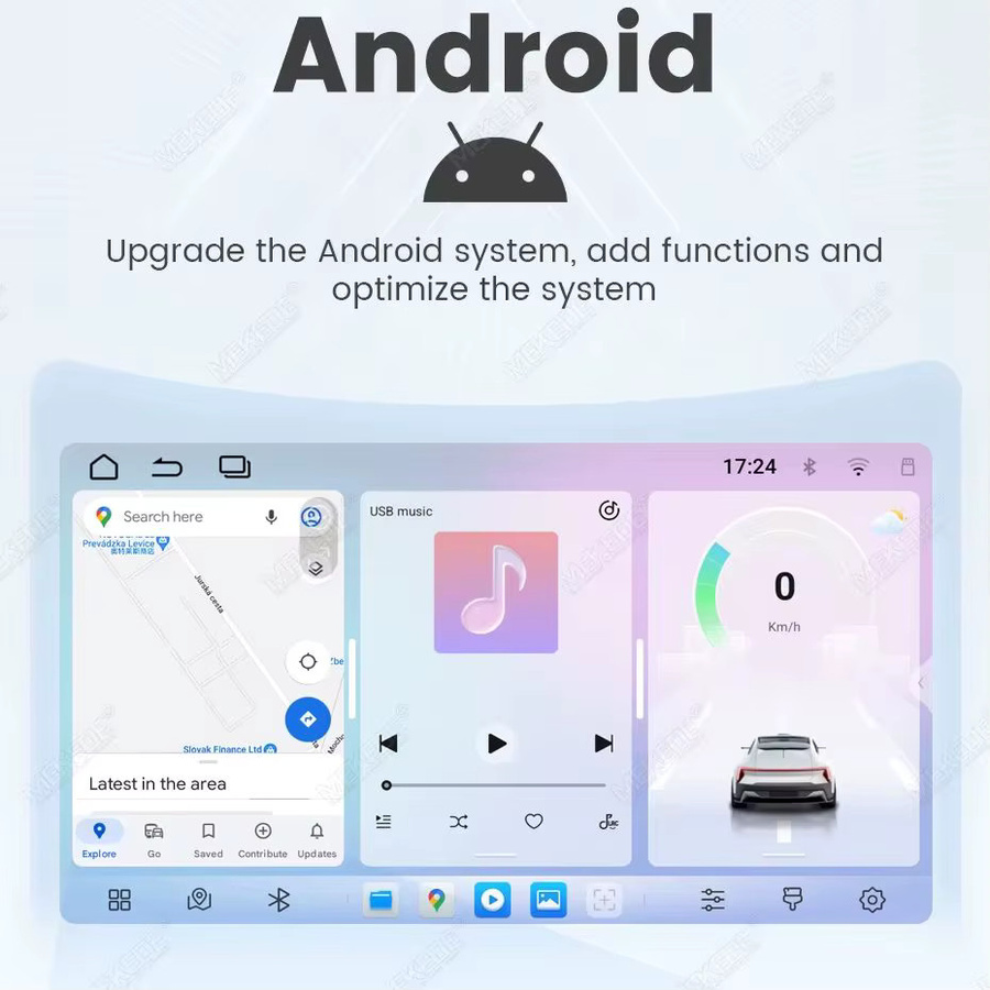 MEKEDE 7-Zoll Autoradio mit Carplay, GPS und WIFI für Opel Astra H J, Vectra, Zafira, Corsa C D, Vivaro und Meriva, Multimedia-Player in Schwarz - Bild 4