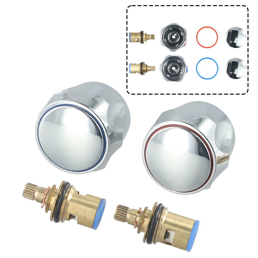 VIBRATITE Tap Reviver Conversion Kit 2er-Set für Wasserhahn 1/2 Zoll in Kupfer und Silber - Bild 2