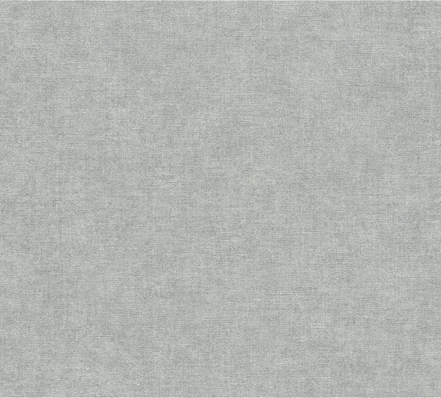 A.S. Création Vliestapete Uni Struktur-Optik Grau, Breite: 0,53 m, Länge: 10,05 m - Bild 1