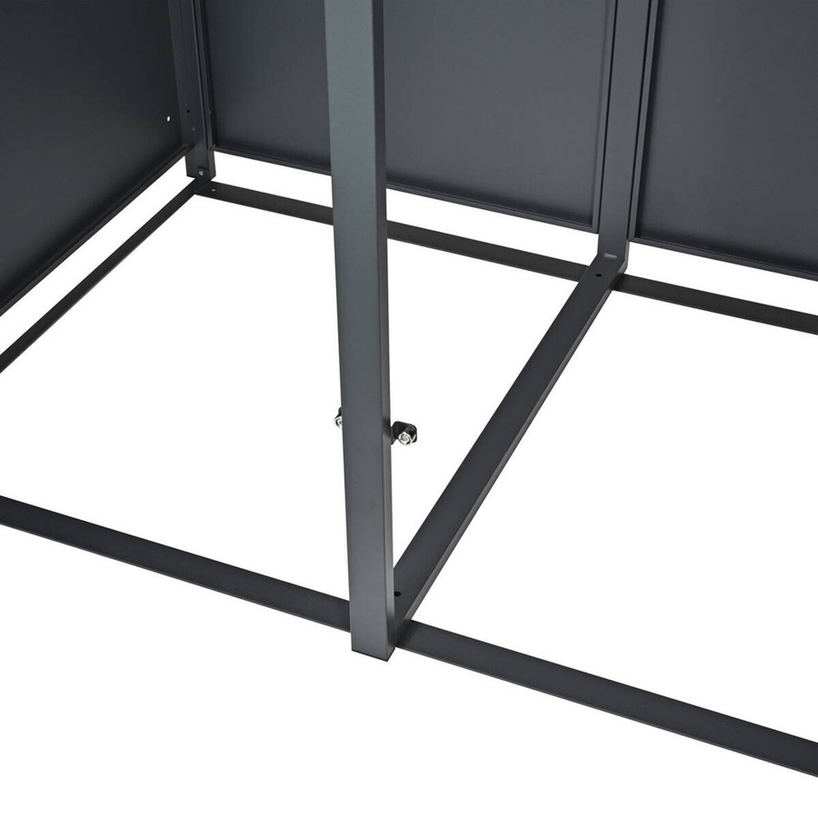 Westmann Mülltonnenbox Varius 4 für 4 x 240L in Anthrazit und Holzoptik, B/H/T: 265 x 116 x 80 cm - Bild 3