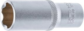 BGS Steckschlüssel-Einsatz Super Lock tief mit 3/8 Zoll Innenvierkant und 17 mm Schlüsselweite in Silber - Bild 1