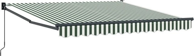 vidaXL Markise aus Polyester in Grün und Weiß, B/T/H: 300 x 250 x 165 cm - Bild 1