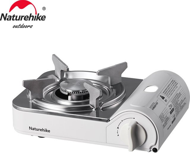 Naturehike Ultraleichter Camping-Gaskocher in Weiß für Outdoor, Wandern und Picknick - Bild 1