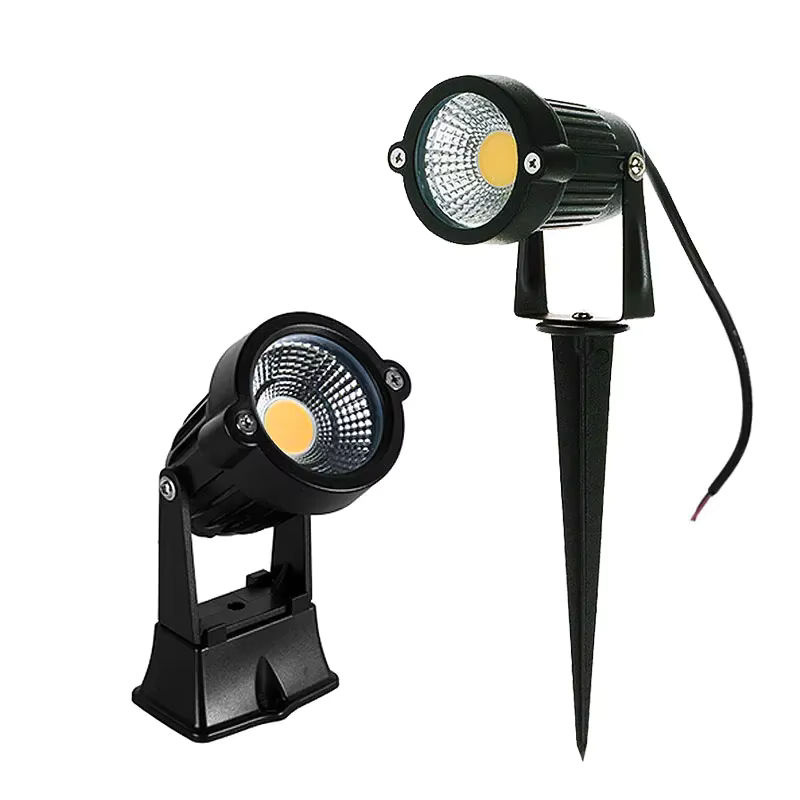 CTEEATE LED COB Garten Strahler mit Ground Spike in Weiß und Schwarz, Warmweiß 3000K, Wasserdichte Outdoor Rasenlampe für Garten und Wege - Bild 6