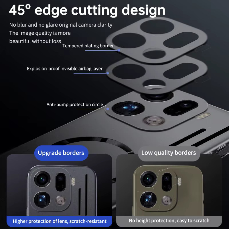 MagSafe Magnetische Schutzhülle für Xiaomi Poco F6 F7 Ultra X6 X7 Pro in Silber mit Wärmeableitung und dünnem PC-Design - Bild 3