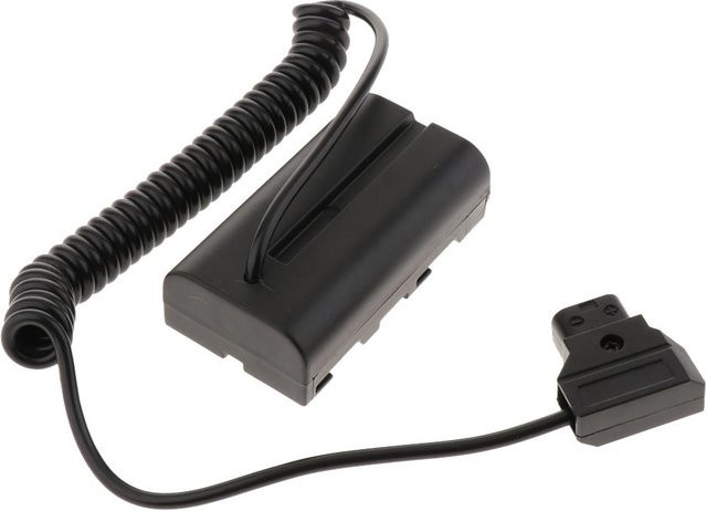 MagiDeal D-Tap-Anschluss zu NP-F550 DC-Koppler-Netzteiladapter mit Spiralkabel in Schwarz, Länge: 30 cm, kompatibel mit NP-F550 und NP-F970 Netzteilen - Bild 1