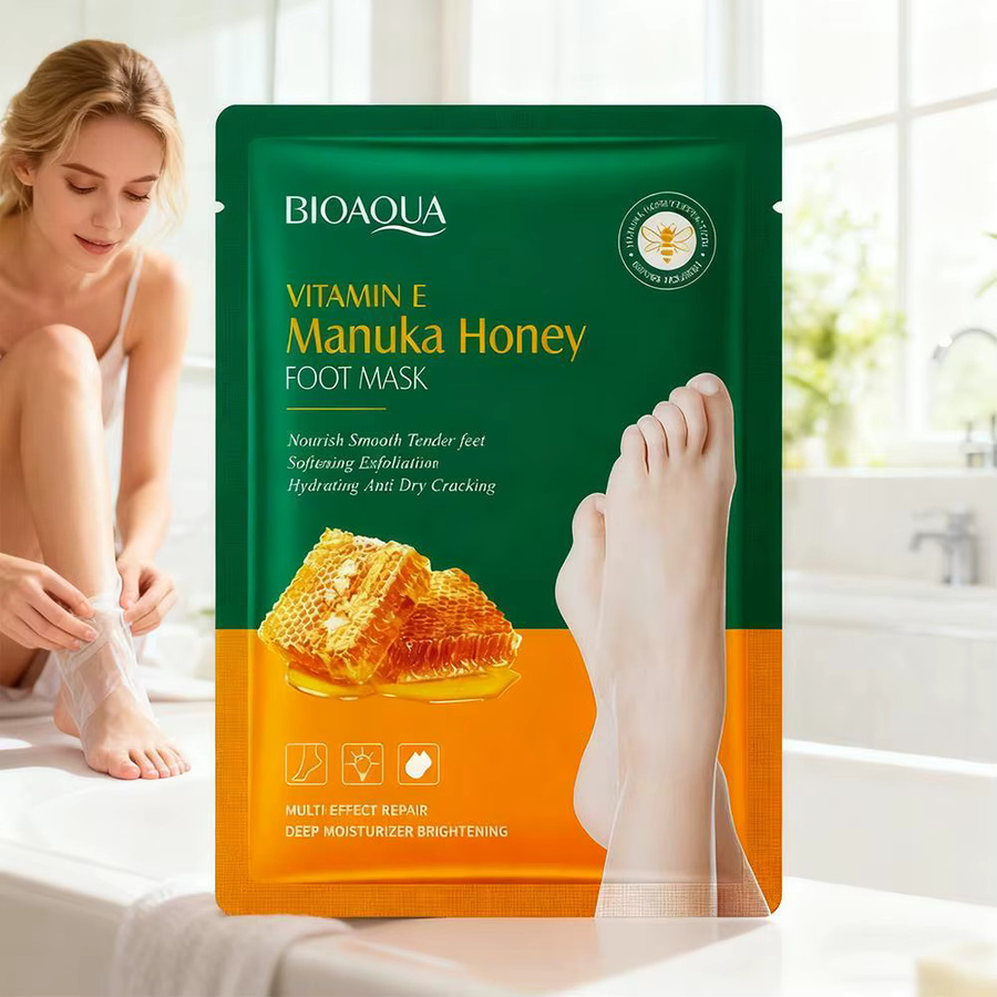 BIOAOUA Vitamin-E-Fußmaske mit Manuka-Honig, Unisex - Bild 4