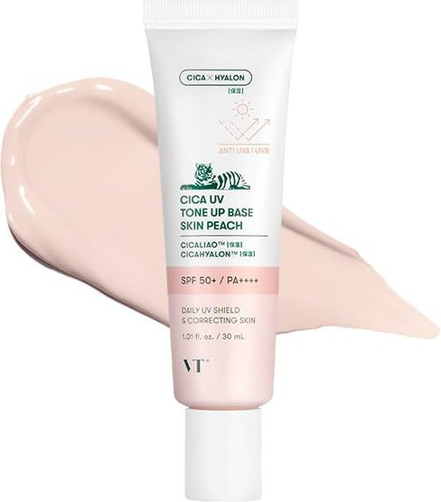 VTCOSMETICS T Cica UV Tone Up Base, White, Niacinamid, Empfindliche Haut, Trockene Haut - Bild 1
