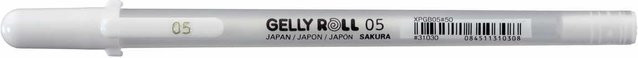 SAKURA Gelly Roll 3D-Roller Gelstift in Weiß mit 1,0 mm Strichstärke - Bild 1