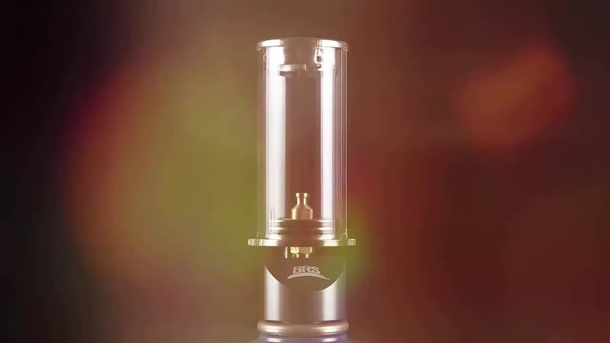 BRS BRS-55 Mini Outdoor Camping Gas Kerze aus Metall und Glas in Transparent - Bild 3